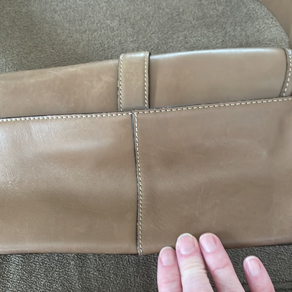 VINTAGE FOSSIL 25082 GENUINE LEATHER BROWN SHOULDER BAG PURSE - Picture 4 of 11